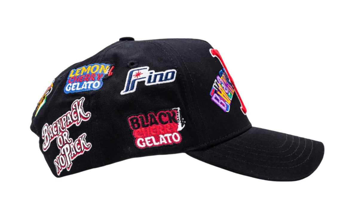 GALLO FINO X BACKPACKBOYZ COLLAB BLACK SNAPBACK HAT GFBACKPB BLK