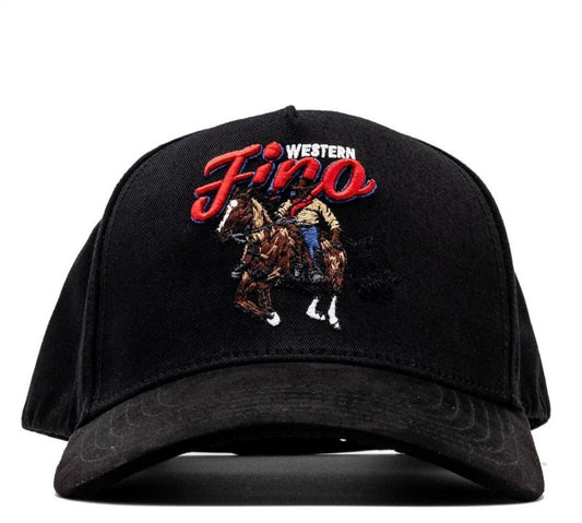 GALLO FINO BLACK SNAPBACK HAT GFFINOWESTERN BLK