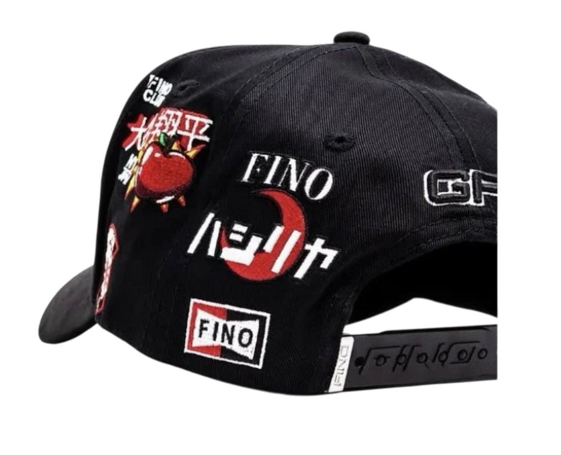 GALLO FINO X JAPAN COLLAB NO BOX! SNAPBACK CAP GFJAPANNY BLK